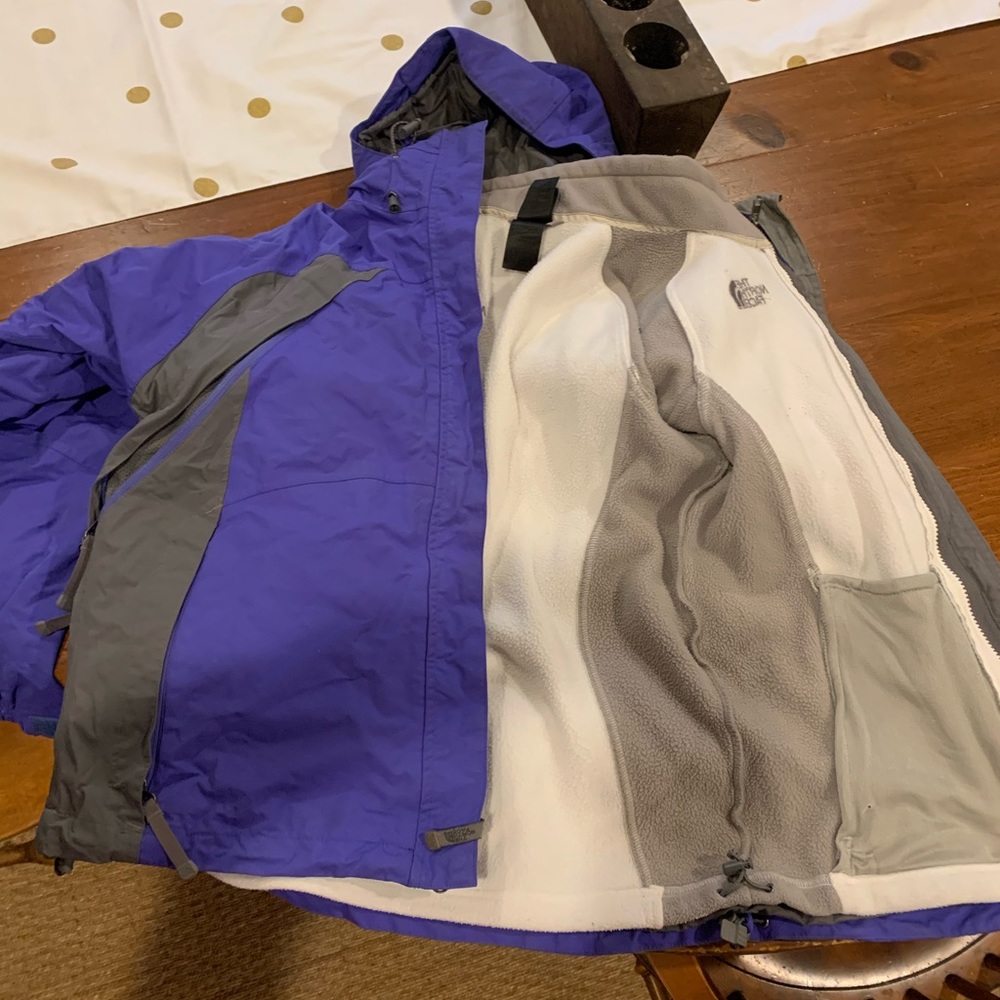 North Face hyvent jacket with fleece liner